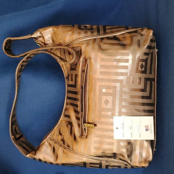 Pink bag hobo in genuine leather - Picture 2 of 4